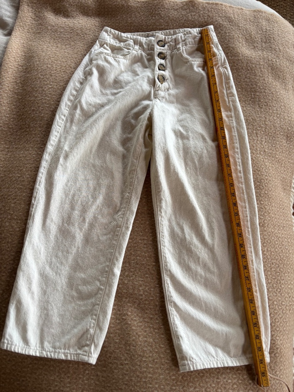 Zara cotton button down pants